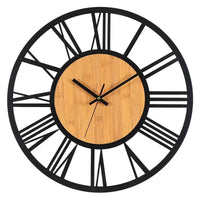 Horloge Industrielle et Bois Scandinave