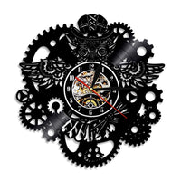 Horloge Vinyle Style Industriel