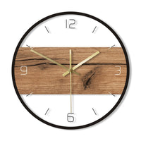 Horloge Scandinave Bois et Blanc