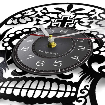 Horloge Vinyle Crâne Mexicain