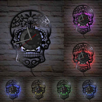 Horloge LED Tête de Mort Mexicaine