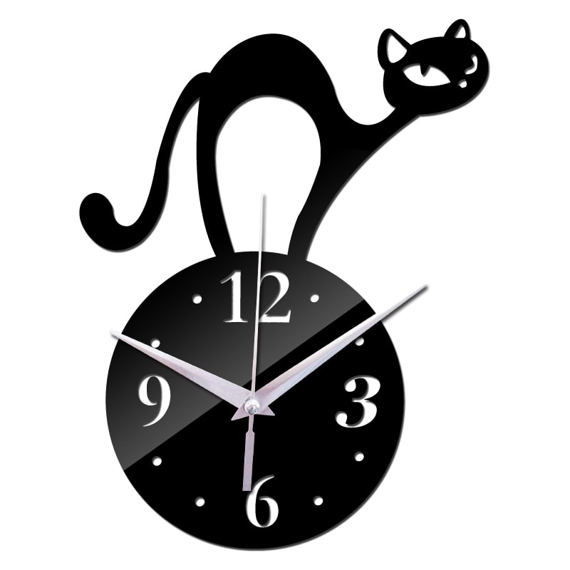 Horloge Chat Noir