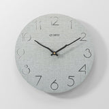Horloge Murale Scandinave et Moderne Grise en Bois