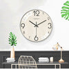 Horloge Murale Blanche en bois et verre