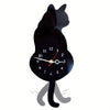 Horloge Chat Noir Queue qui Bouge