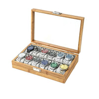 Boîte de Rangement en Bois pour 12 Montres