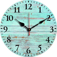 Horloge en Bois Bleu Canard