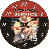 Pendule Vintage Garage

