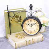 Horloge de Gare Double Face Style Rétro New York
