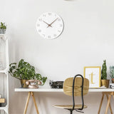 Horloge Scandinave Bois Blanc Épuré