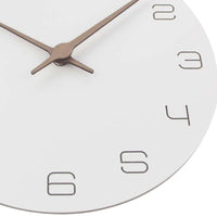 Horloge Scandinave Bois Blanc Épuré