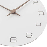 Horloge Scandinave Bois Blanc Épuré