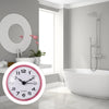 Petite Horloge Salle de Bain à Ventouse Rose