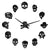 Horloge Tête de Mort Noire