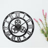 Horloge Murale Industrielle Engrenage argent