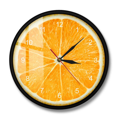 Horloge Murale Cuisine Citron