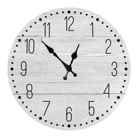 Horloge Blanche et Bois