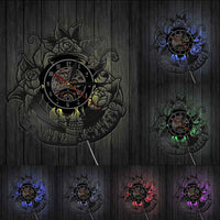Horloge LED Crâne