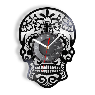 Horloge Tête de Mort Mexicaine