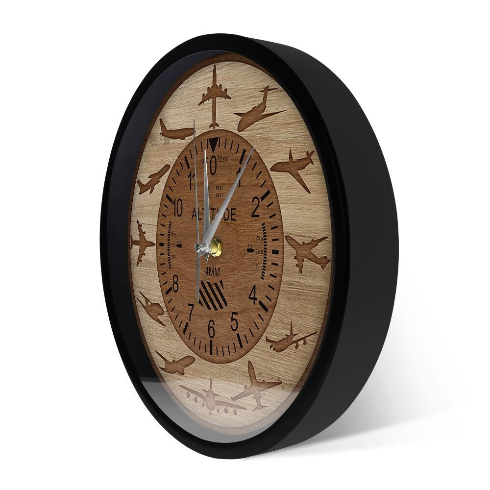 Aéo - Horloge Murale Avion Et Altimètre - Aeo Aviation