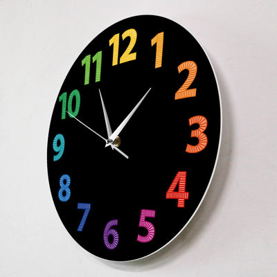 Horloge Murale Design multicolore