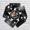 Horloge Vinyle Poker