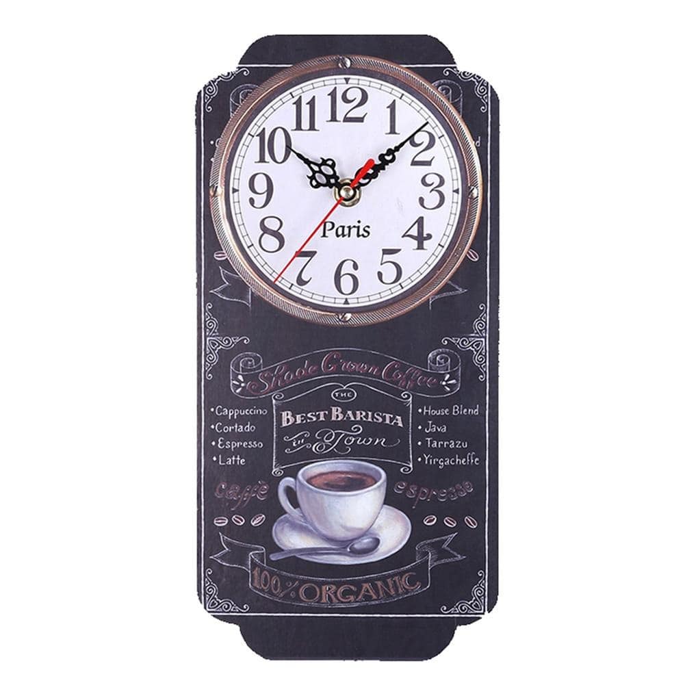 Horloge Vintage Rectangulaire Noire