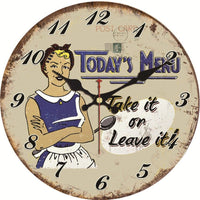 Horloge Cuisine Rétro