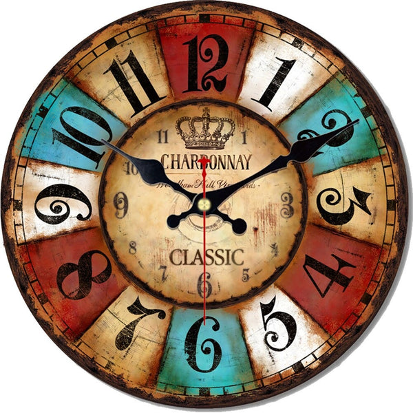 Horloge Vintage Coloré
