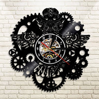Horloge Vinyle Style Industriel