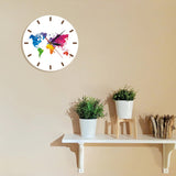Horloge murale Carte du Monde 
